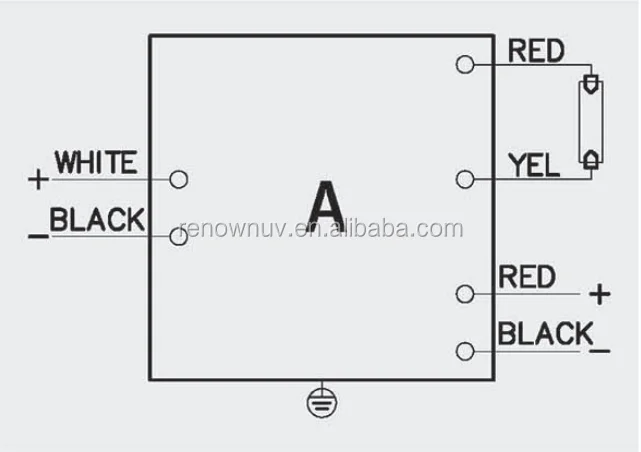 Electronic ballast for UV lamp lighting Hot selling 12VDC power supply UV ballast