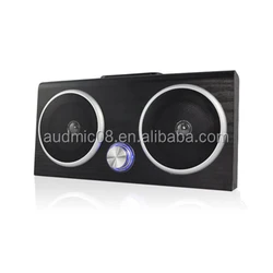 Популярное двойное 4 дюйма супер Bass беспроводной связи Bluetooth портативный открытый вечерние спикер мультимедиа Usb Aux Fm радио динамик для ноутбука