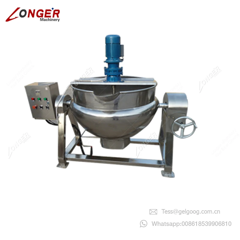 Electrical Jacked Kettle Caramel Sugar Cooking Pot Heating Type Sugar Boiling Machine