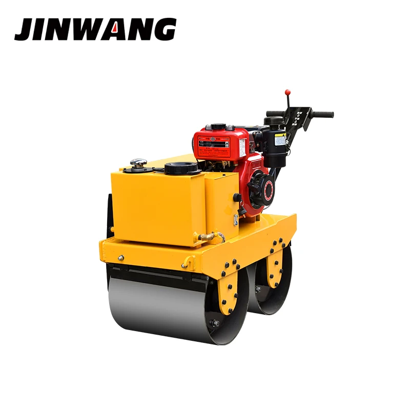 High quality 450mm double drum walk behind vibratory road roller for sale