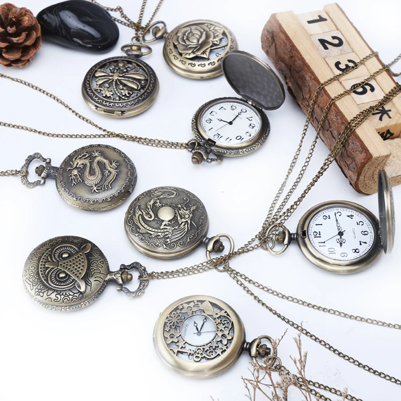 Большие бронзовые карманные часы, большие часы, студенческие часы, возвращаются в ancients