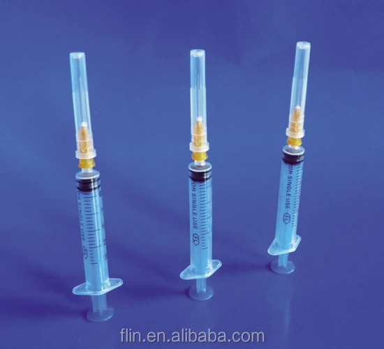 
From China manufacturer luer slip three parts syringes 