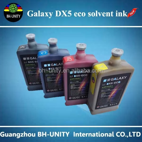 Экспорт список продуктов высокое качество галактика DX5 золото эко сольвентные чернила купить непосредственно от фабрики