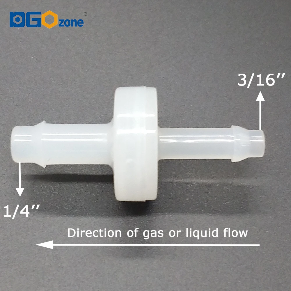 3/8-1/4 дюйма невозвратный клапан, мини пластиковый озоновый клапан 3/16 дюйма-1/4 дюйма, редукторные фитинги NRV