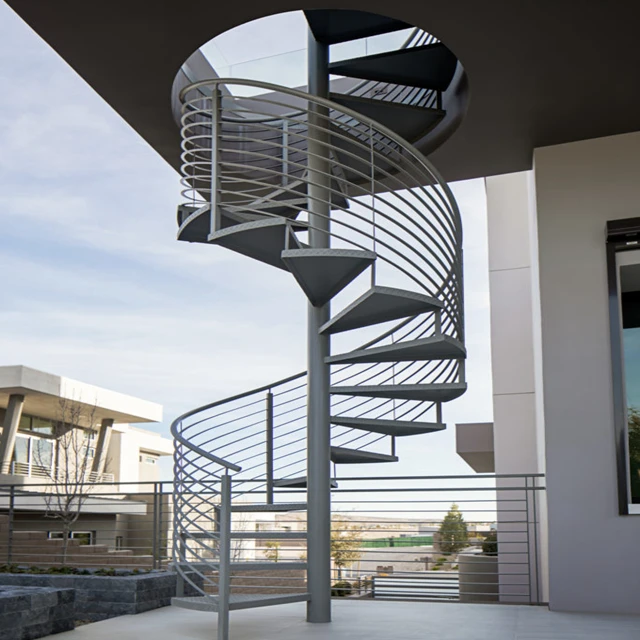 Outdoor Used Spiral Staircase Price/Modern Prefabricated Spiral Stair