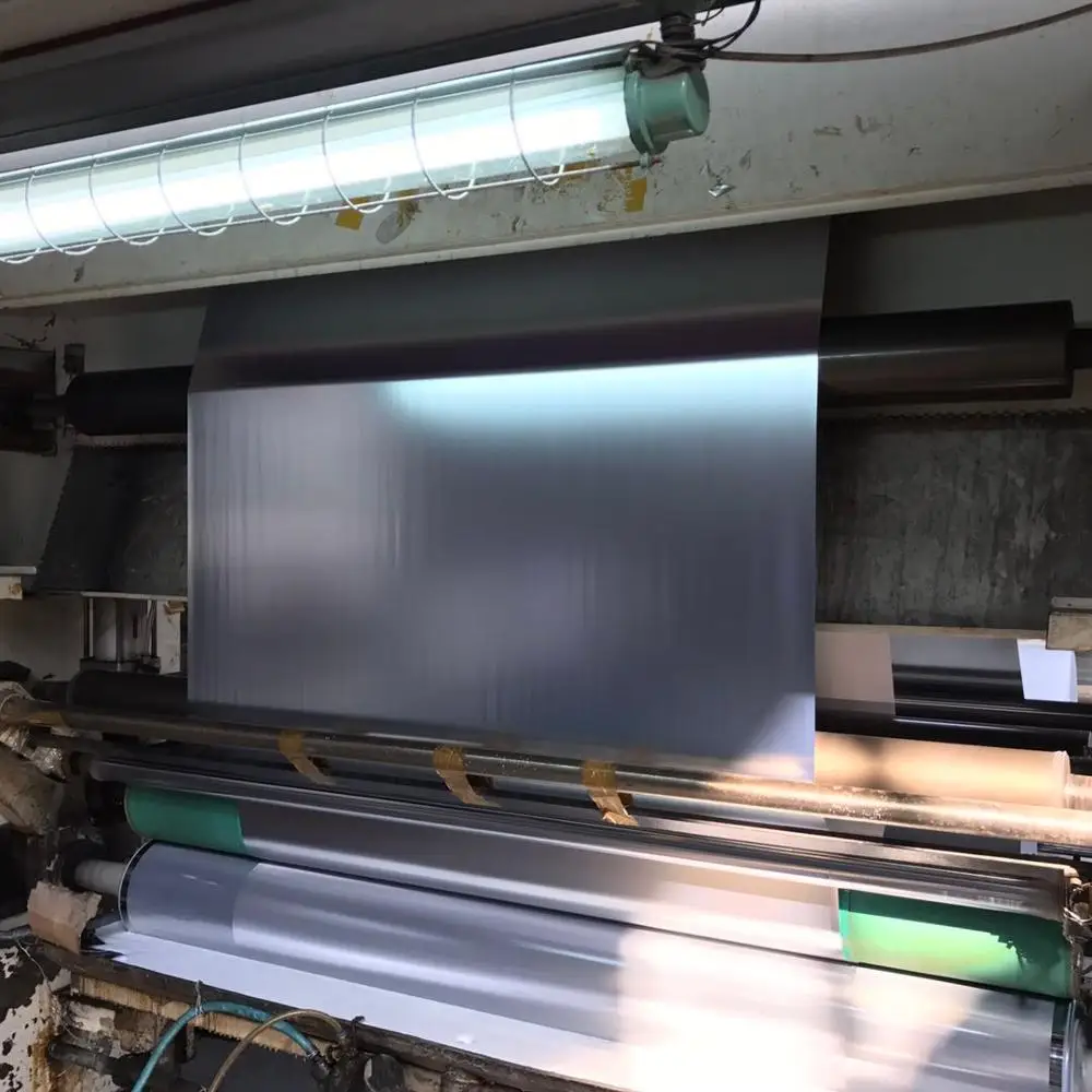 Silver metallized paper for beer label