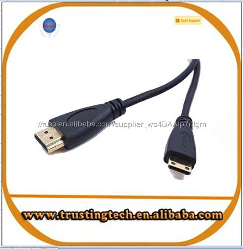 0.5m 1M 1.5m 2M 3M 5M High Speed Gold Plated HDMI TO MINI HDMI Male To Male HDMI Cable 1.4 Versions