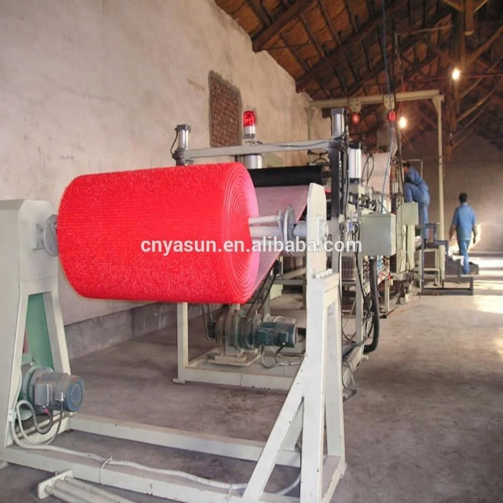PE artificial grass plastic carpet making machine