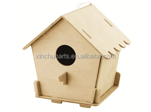 Knockdown DIY wooden bird houses