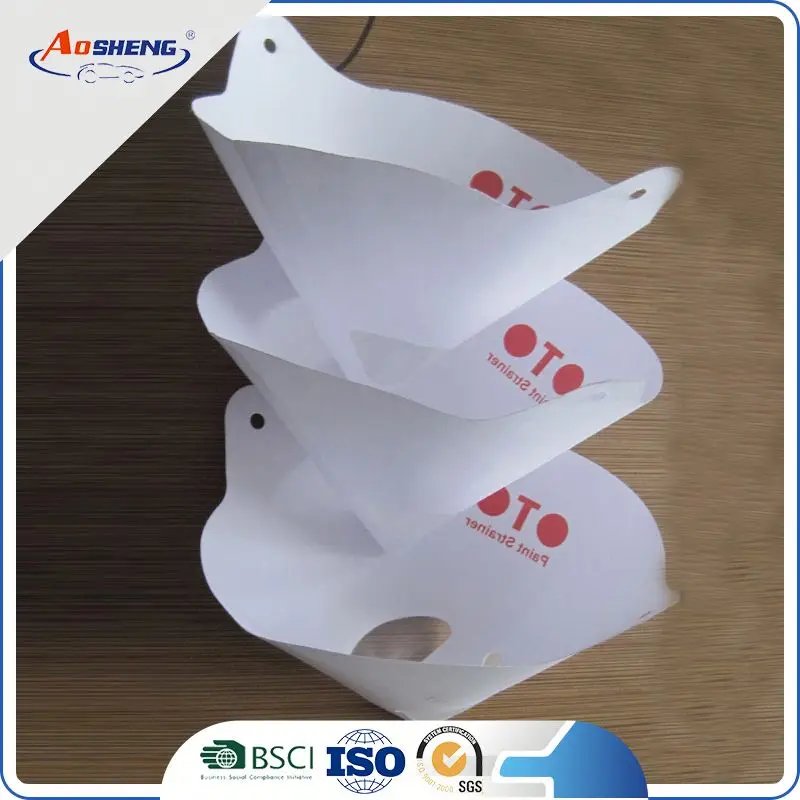 Горячий продавать одноразовые нейлоновая сетка бумага воронка фильтр для краски