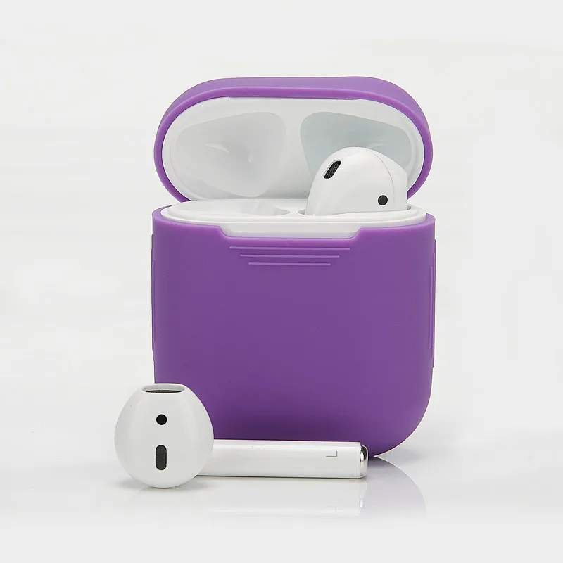 Лидер продаж на Amazon дешевый розовый Силиконовый чехол для Apple Airpods 1 и 2 оптовая