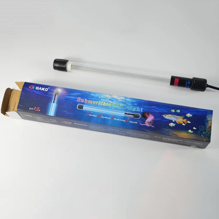 Aquarium Fish Tank fish Pond 15W Submersible UV Sterilizer Light