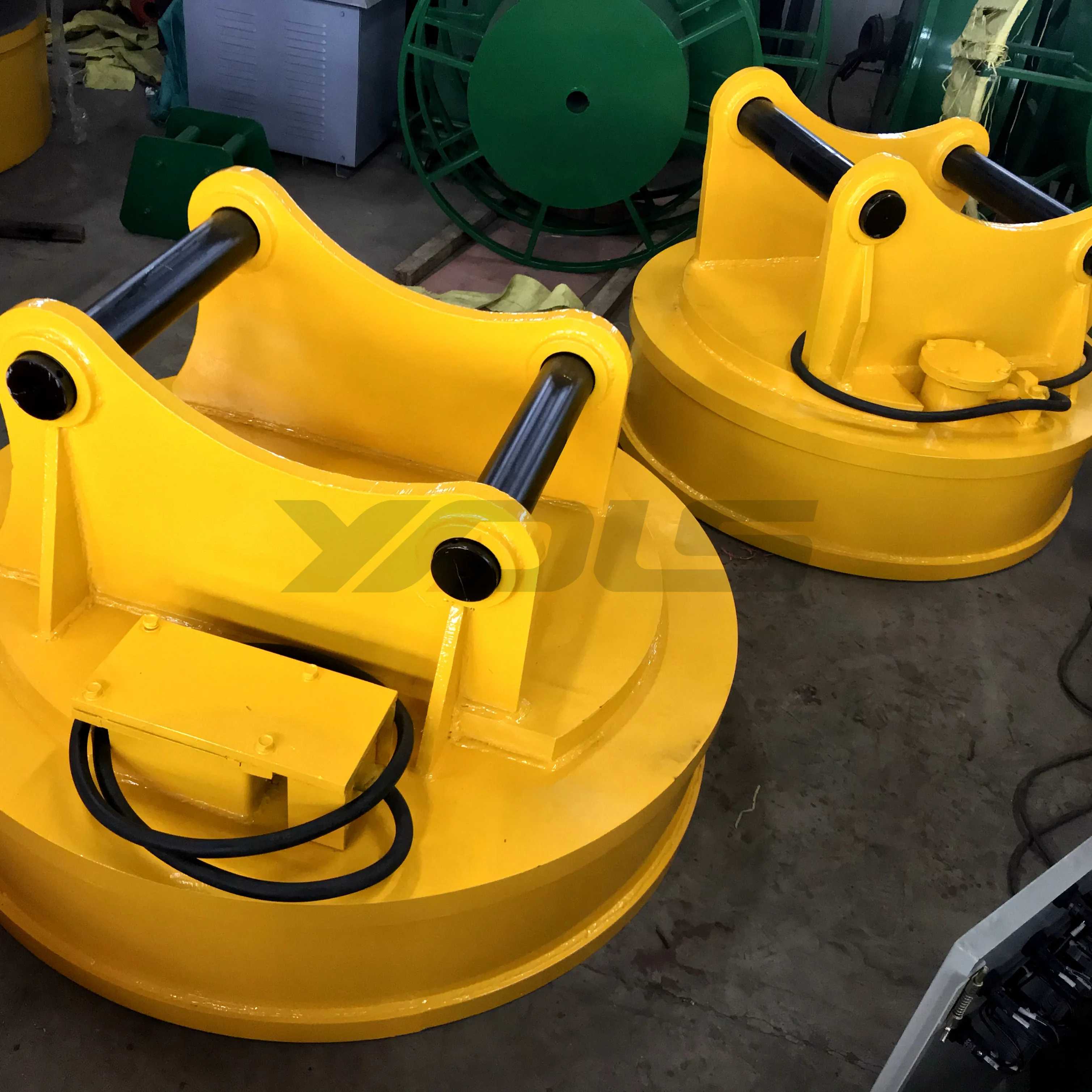 Electromagnet for excavator