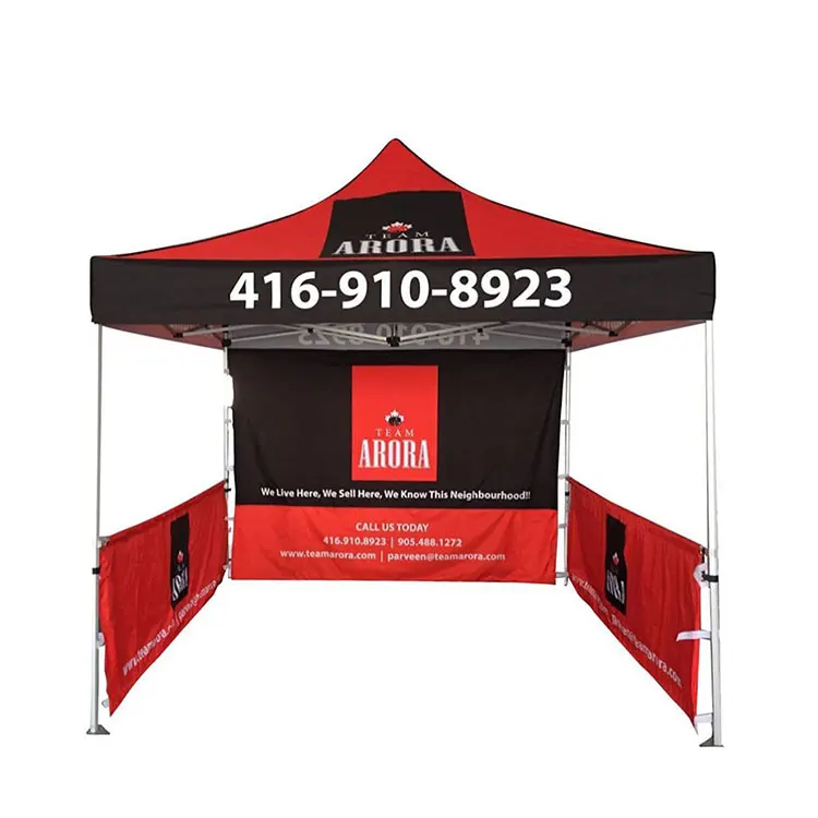 3x3ft portable foldable gazebo tent event walls advertising tent with window