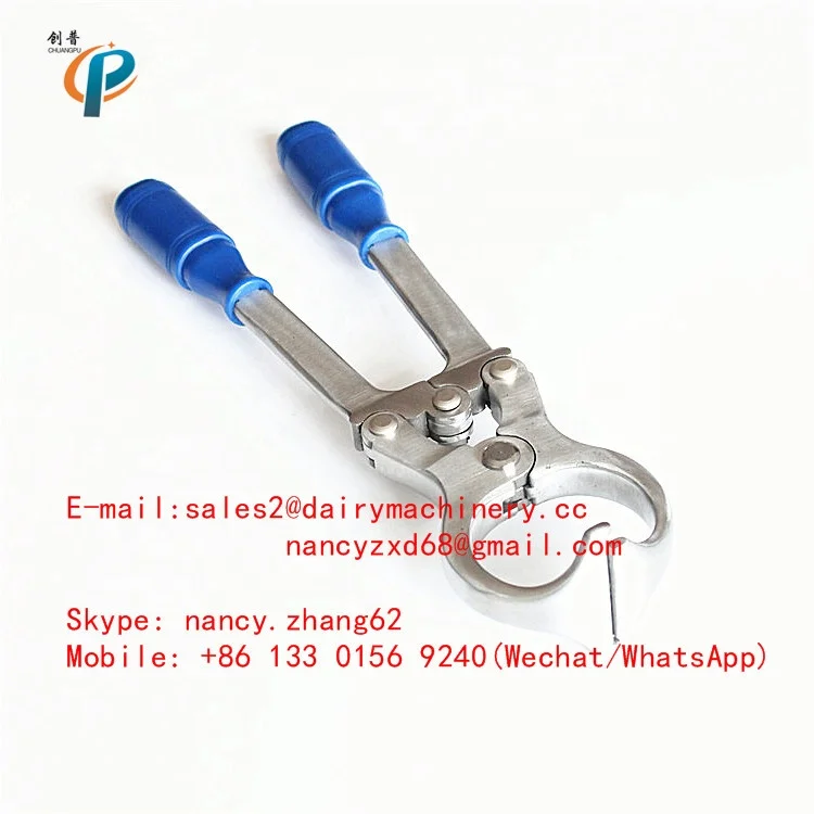Stainless Steel Castrating Forceps for Goat, Bloodless Castrating for lambs with cheap price