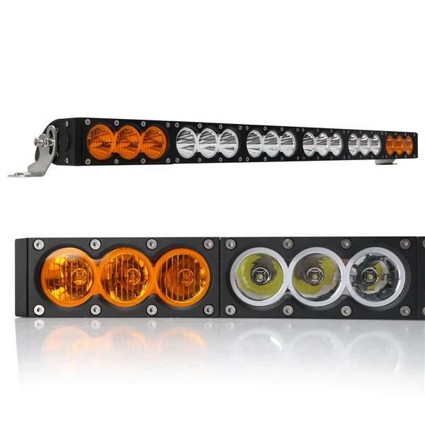 32inch 180W Single Row amber Led offroad Light Bar for truck SUV