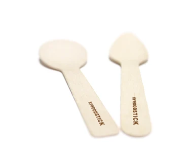 Eco-friendly Food Grade Disposable Wooden Spoon With Logo