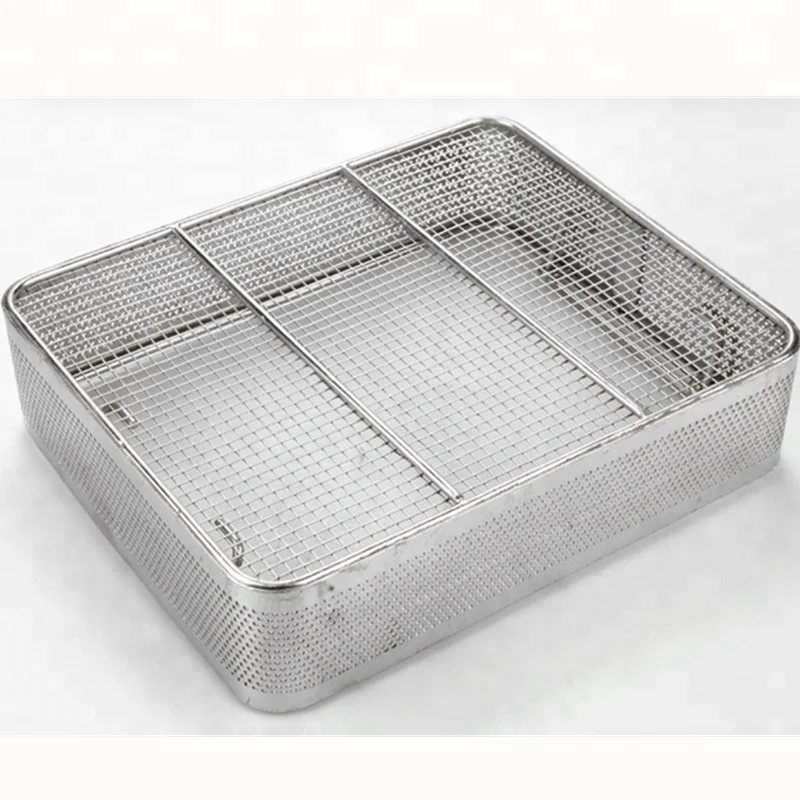 SS304 Wire Mesh Baskets/Medical disinfection frame