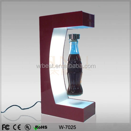 
Magnetic floating bottle display and acrylic levitation bottle display 