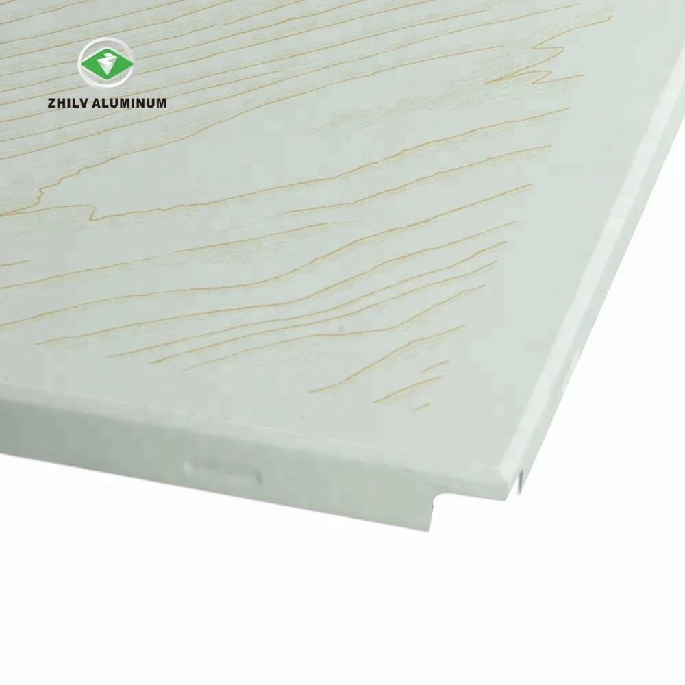 Высокое качество древесины желтый алюминиевый приостановить 60x60 алюминиевой потолочной плитки