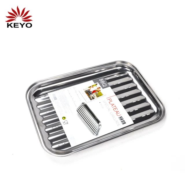 
Barbecue tools Stainless Steel Grill Bbq cooking Plate Topper pan 