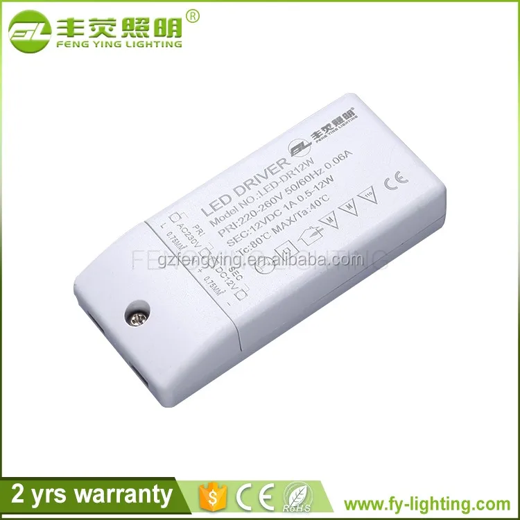 Высокое качество индивидуальные пластиковые IP20 AC100-265V 6 Вт 12 Вт 18 Вт Светодиодный источник питания дизайн