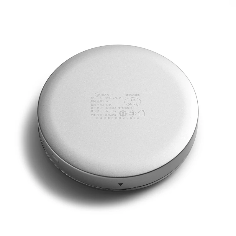 Rechargeable Make up Travel Pocket Foldable Cosmetic Makeup Small Pocket LED Mirror