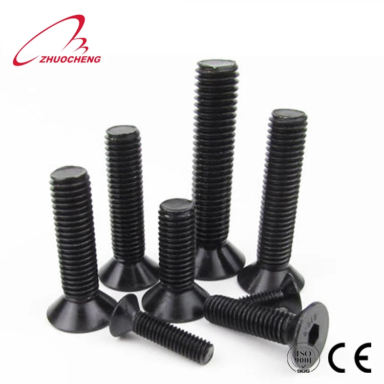 Alloy steel din 7991 grade 10.9 countersunk socket head cap screw