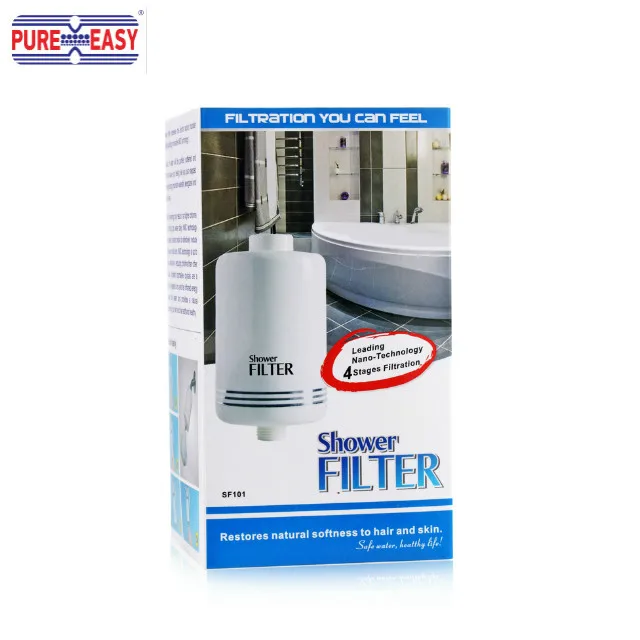 shower water filter, shower filter for bath, with NMC (KDF) media for water shower filter