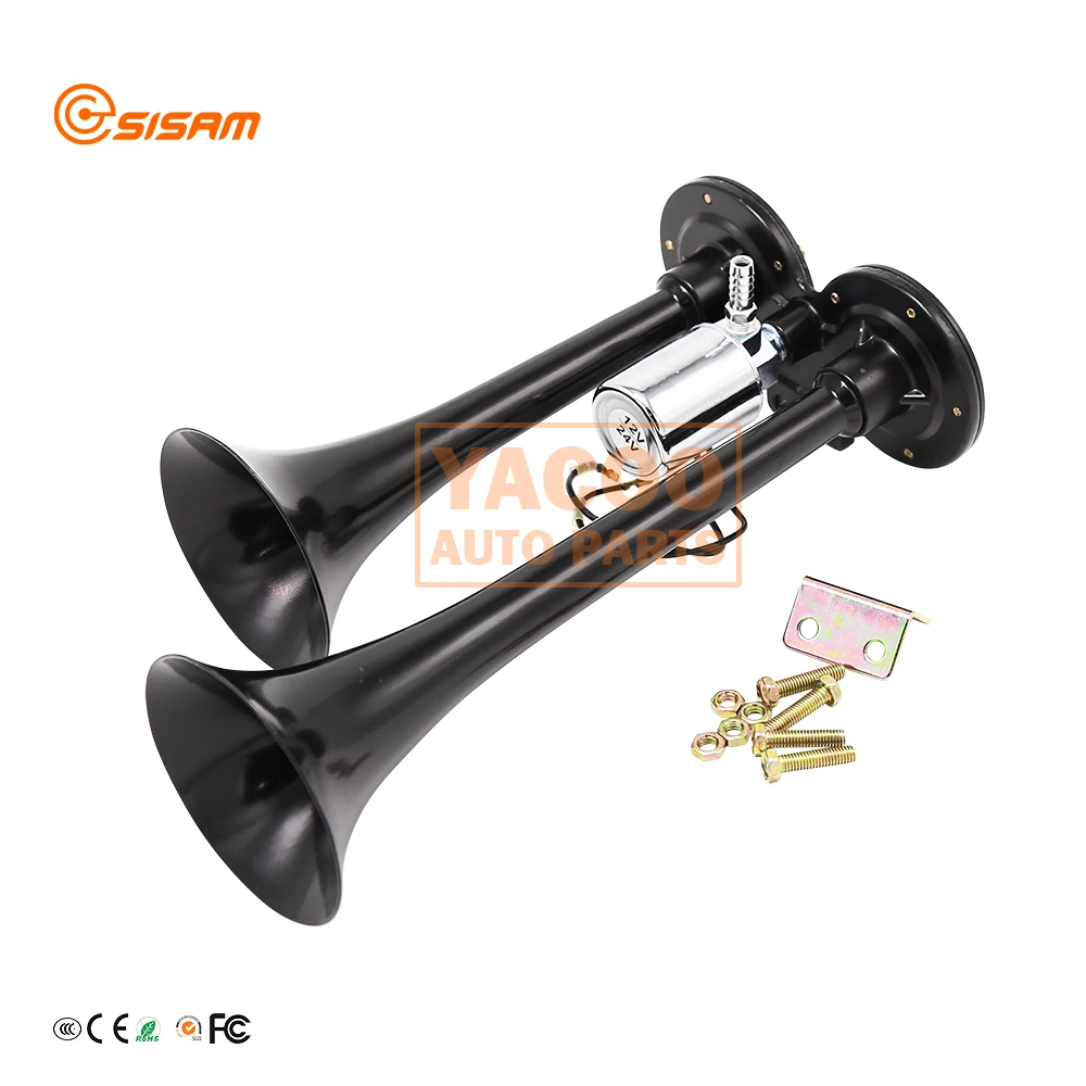 Black Color Electric Horn Speaker Long Sound Auto Air Horn for Truck Trumpet Horn