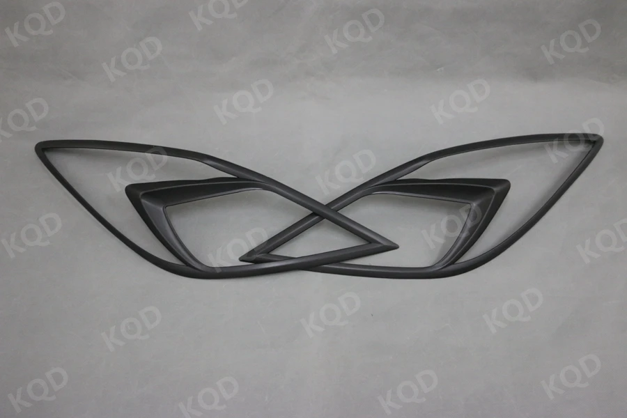 Matte black head lamp cover accessories part chrome headlight cover for bt-50 mazda
