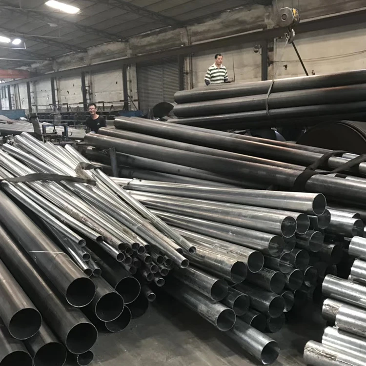 lighting Solar pole Steel235 Galvanized Polygonal Customized  LED Street Light Pole solar hight mast pole