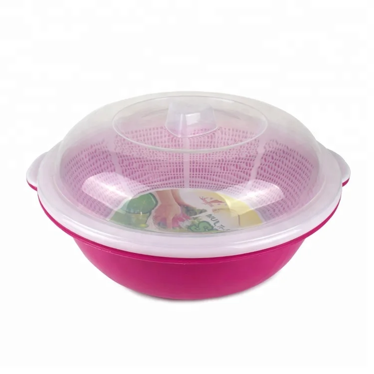 plastic colander with cover kitchen vegetable fruit wash sieve wash basket sets