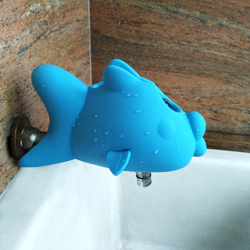 Baby Safety Silicone Kisses Fish Faucet Extender Water Spout Cover