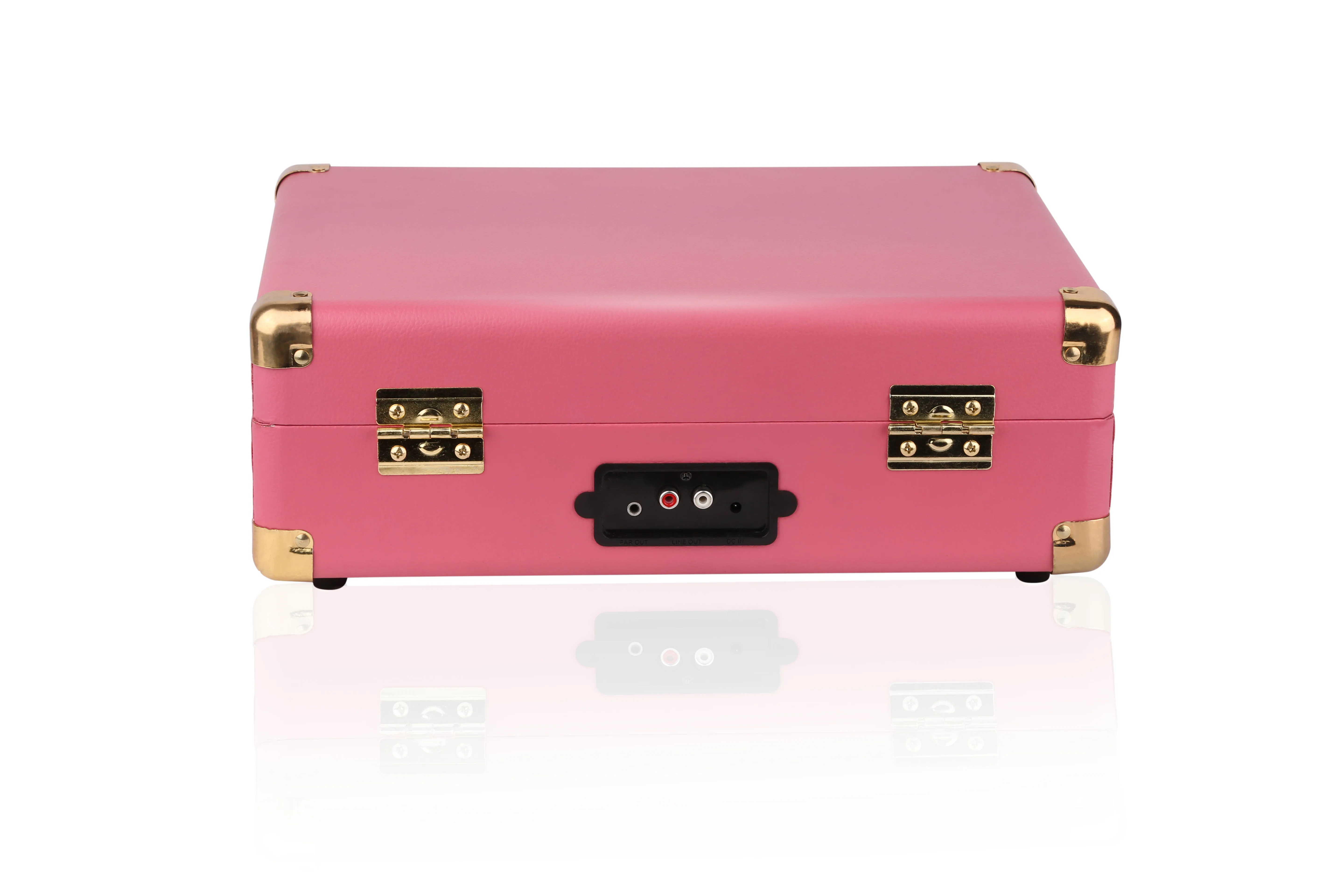
Record Player Turntable, 3 Speed Record Player Suitcase with Built in Speakers/ Aux Input/ RCA Line Out 