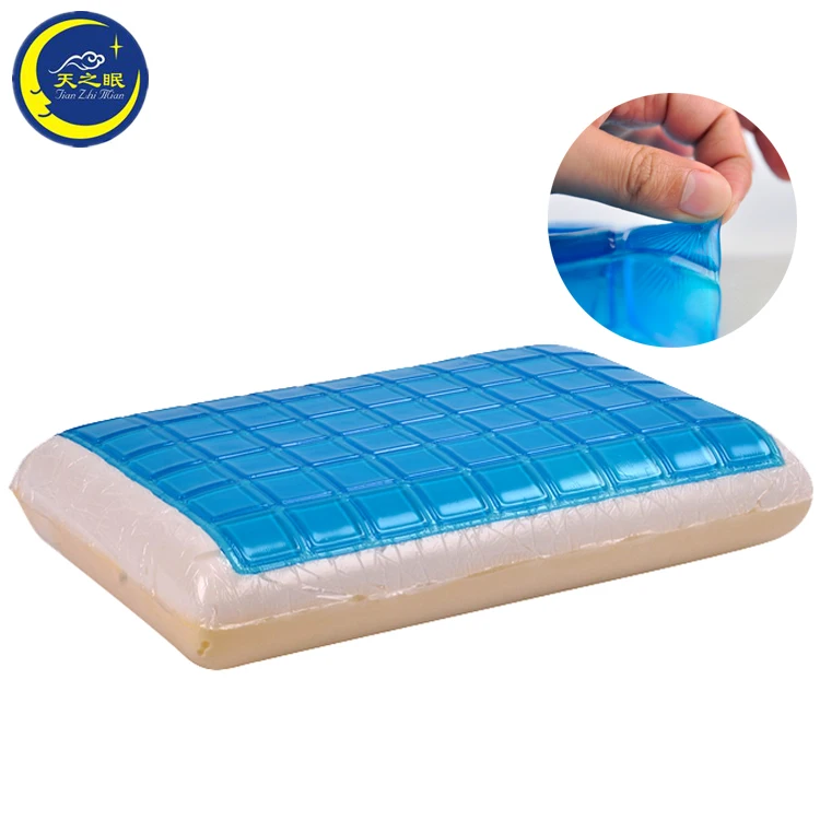 Silicone Gel Memory Foam Summer Cool Pillow For Cervical Vertebra Healing