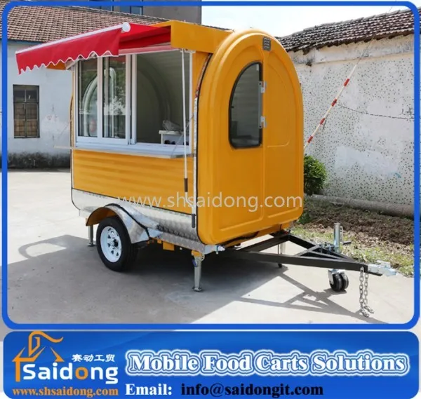 Latest products mobile food cart trailer for sale food cart