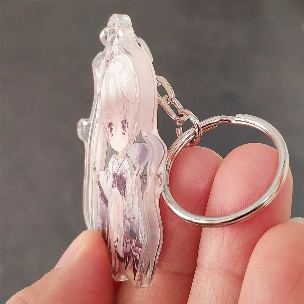 Free Sample Two Sides Print Custom Anime Acrylic Keychain Wholesale Character Keychain Keyring Standee Multifunction Keychain