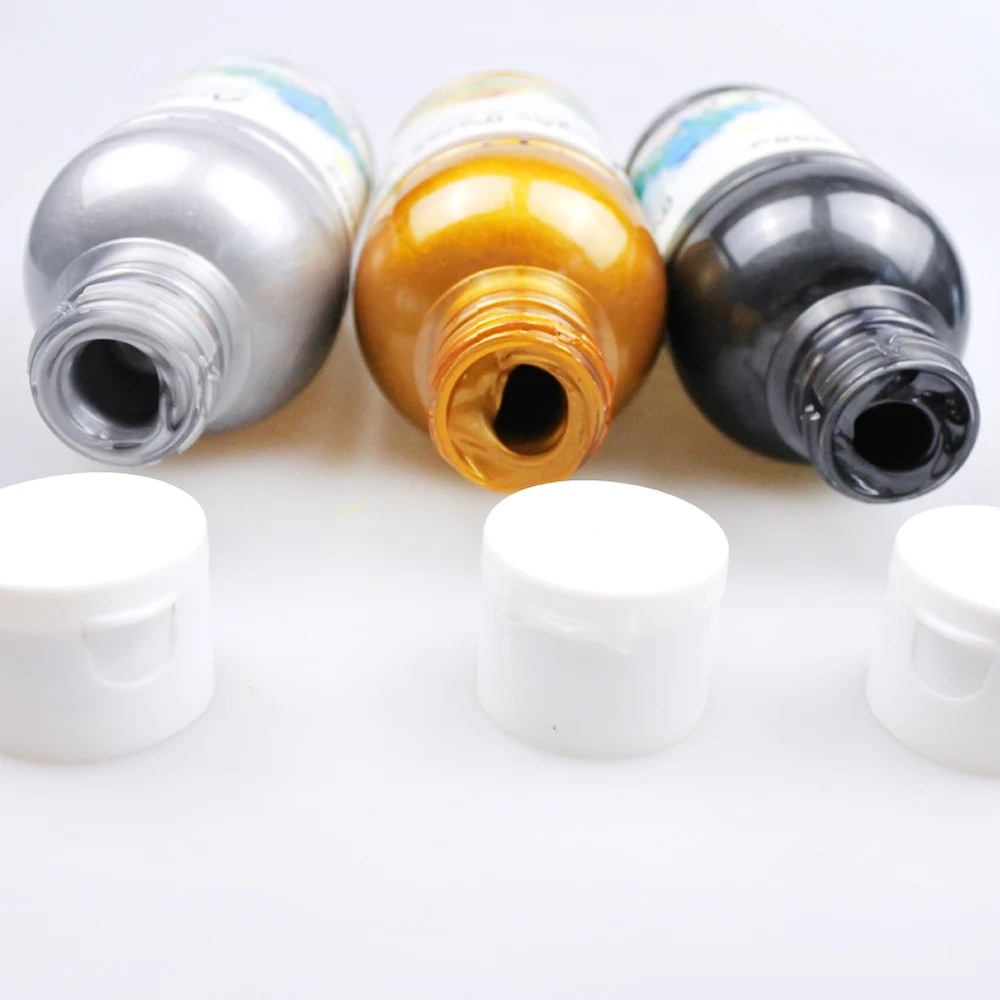 painting colors 250ml acrylic paint metallic in bottle