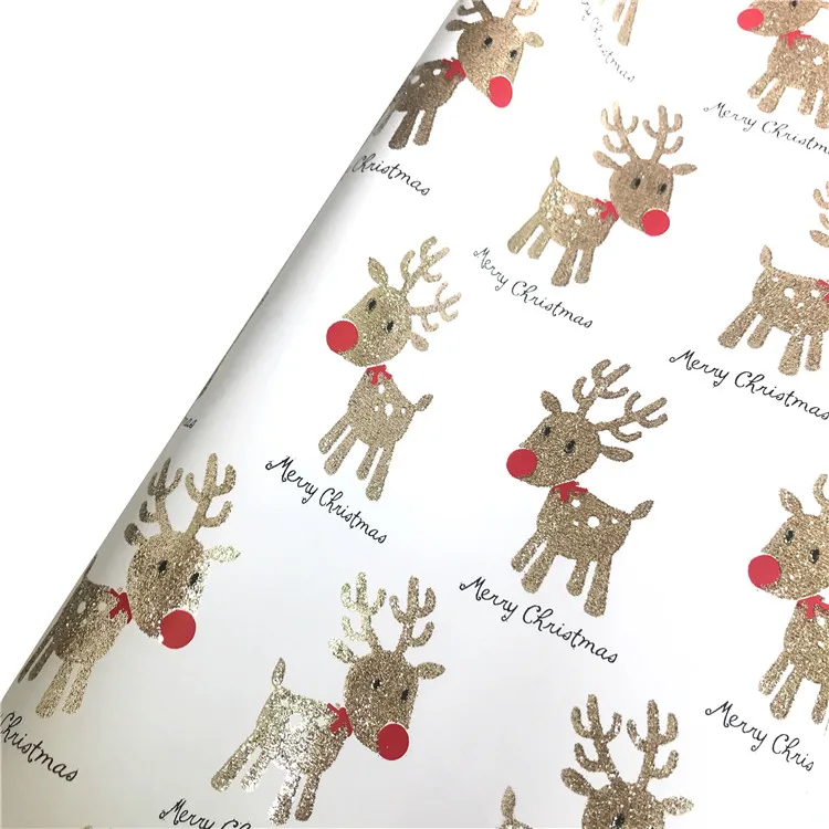 
Wholesale Ink Color Flower Foil Wrapping Paper Double Sided Paper Clothing Wrapping Papers 