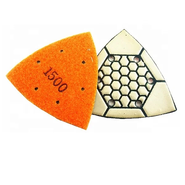 Алмазные шлифовальные диски 3 дюйма треугольные накладки для сухой полировки мрамора