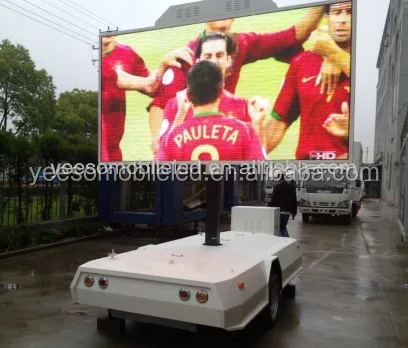 
Shanghai Yeeso trailer mounted led billboard,P4/P6/P8/P10 outdoor truck mounted led display, T5 