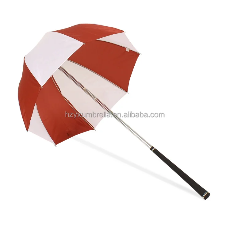 Stick Flex Umbrella (red/white)-golf club bag umbrella
