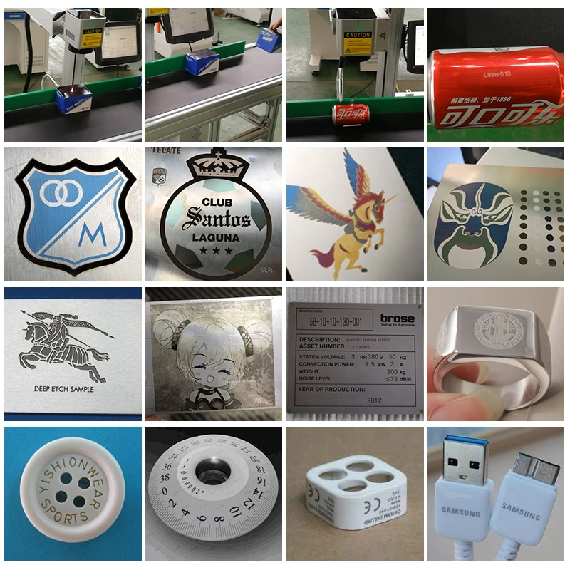 Fly laser metal marking machine price list with software ezcad