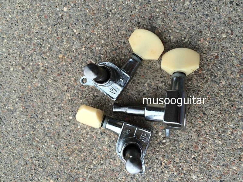 6R Chrome Guitar Tuning Pegs keys Tuners Machine Heads for Style Electric Guitar From korean