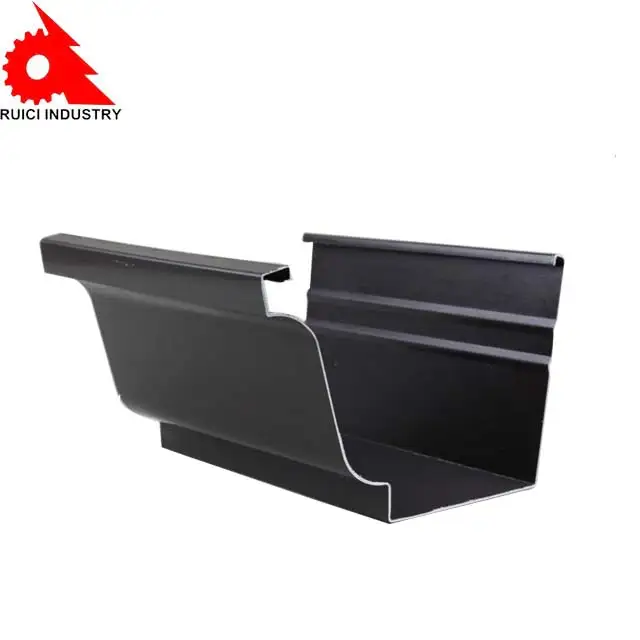 
Custom roof drain size brackets aluminium rain gutter 