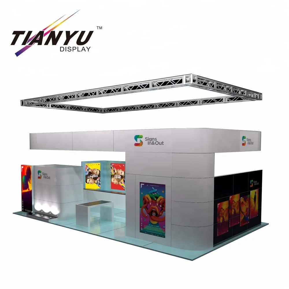 3D exhibition booth design trade show exhibit truss booth display