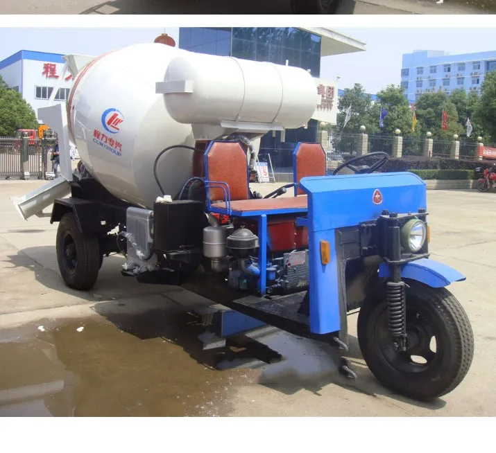 China factory supply 1.8m3 three-wheeler concrete mini mixer