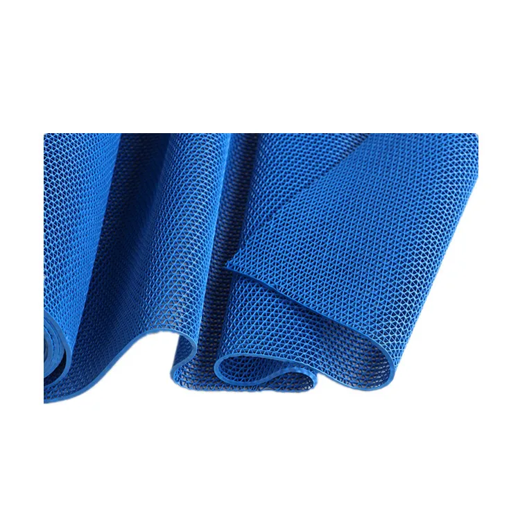 Hollow out water-proof durable PVC S design rubber mesh Mat