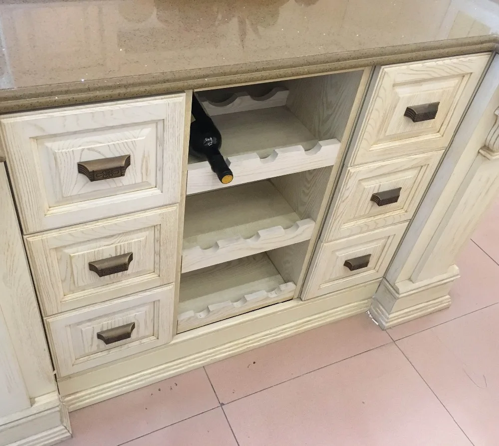 Free design of high-end villa projects luxury classic kitchen cabinets